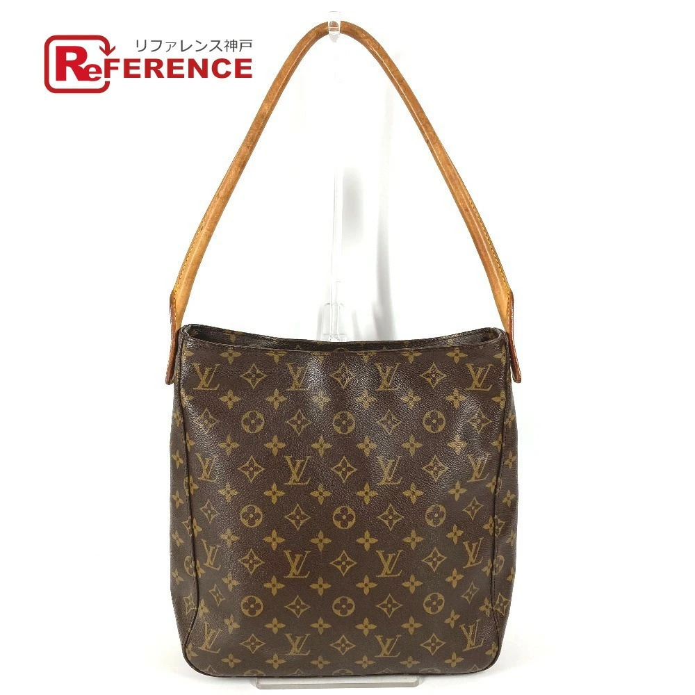 Louis Vuitton Monogram Looping Bag Shoulder Canvas Brown